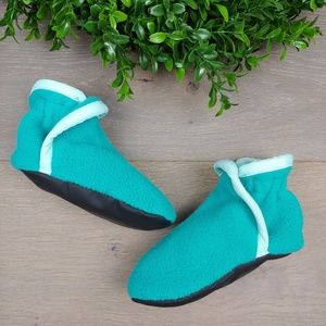 Patagonia Turquoise Fleece Toddler Slippers